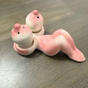 Vintage Novelty Nude Female Salt and Pepper Shakers